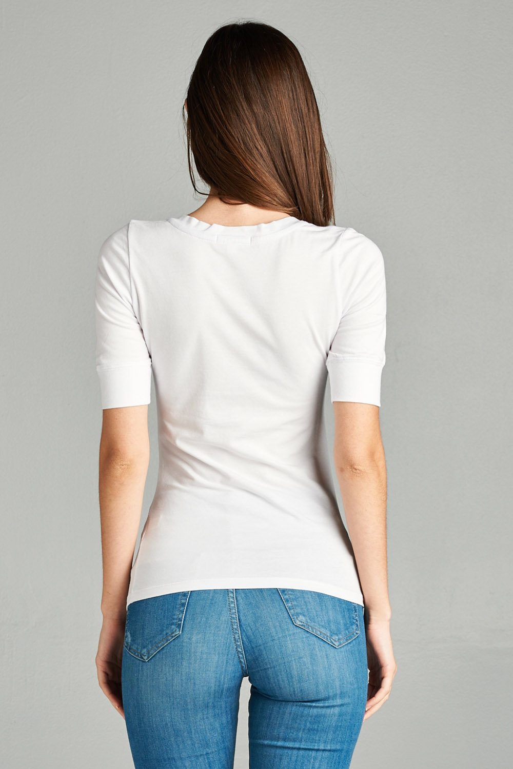 Emmalise Women's Slim Athletic Fit V-Neck T-Shirt - Half Sleeve Workout Top for Yoga, Running & Gym | Comfortable Stretch Fabric