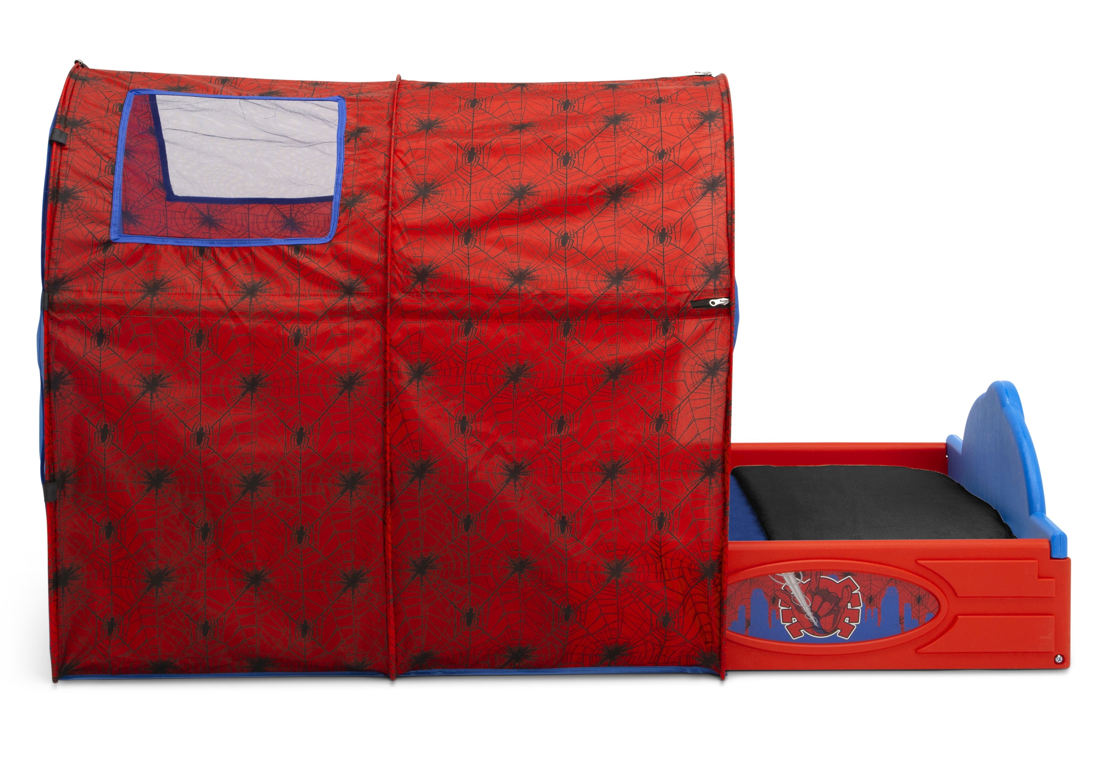 Spider-Man Kids Play Tent with Toddler Bed - Superhero Themed Playhouse for Boys & Girls - Perfect for Bedtime, Playtime & Indoor Adventures