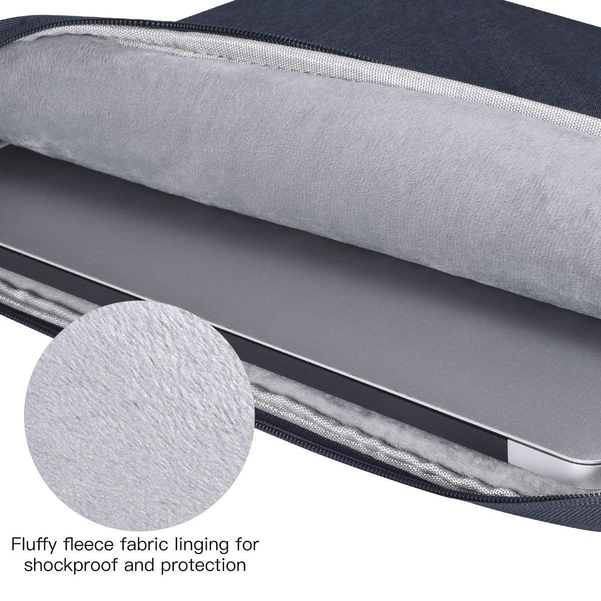 13-13.3 Inch Laptop Sleeve Case with Handle - Compatible with MacBook Air/Pro, Acer Chromebook R13, ASUS ZenBook 13, Lenovo Yoga 730/720, HP Spectre X360, Dell XPS 13 - Protective Padded Bag for Travel, Work & School