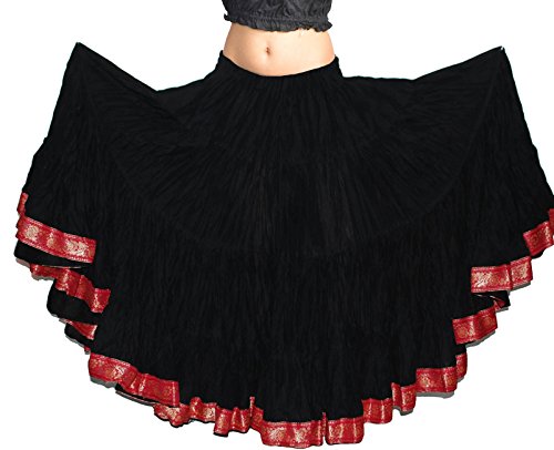 Black Skirt With Red Lace