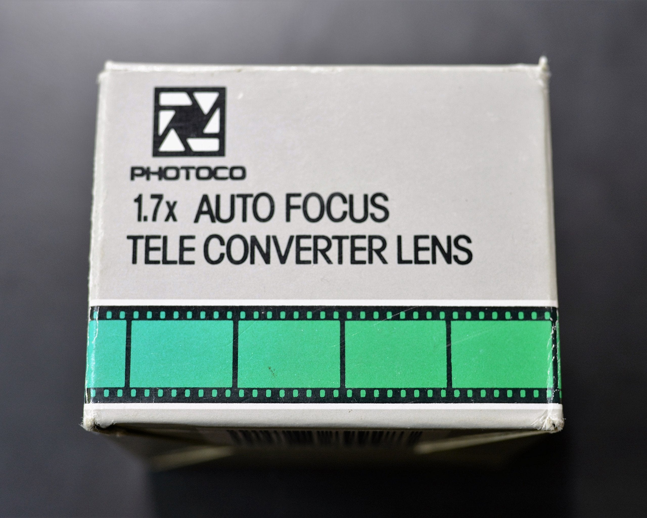 PhotoCO 1.7x Auto Focus Telephoto Converter Lens for Canon EOS - Compatible with 35mm Film SLR Cameras (Canon EF Mount) | Perfect for Wildlife Photography, Sports & Distance Shooting