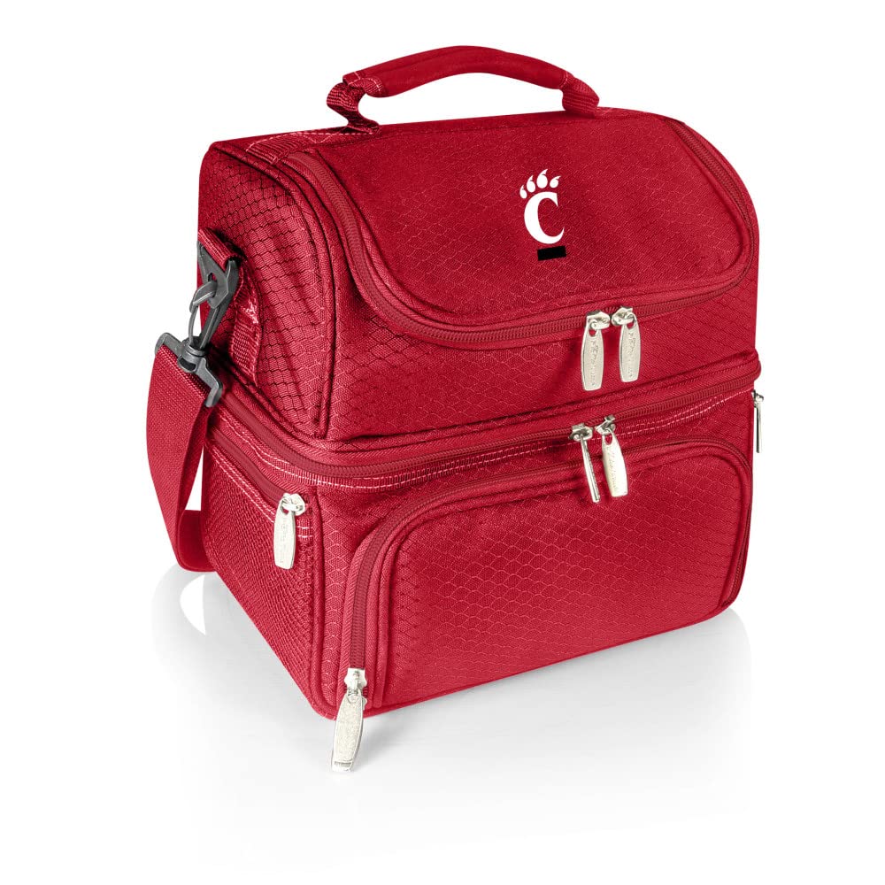 PICNIC TIME NCAA Nebraska Cornhuskers Insulated Lunch Bag with Picnic Set - Portable Cooler Lunch Box for School, Work, Picnics & Outdoor Activities