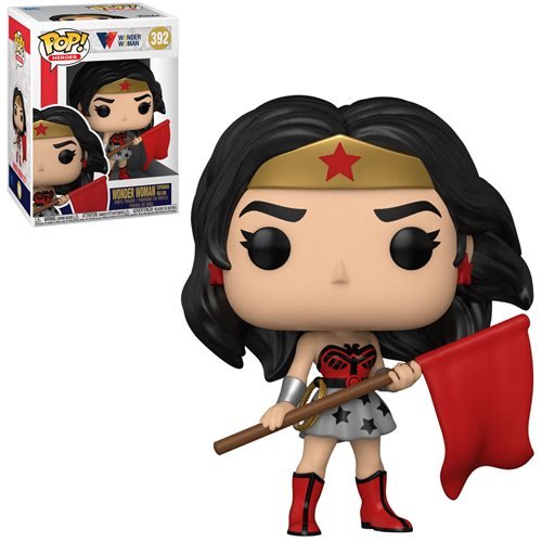 DC Heroes 80th Anniversary Pop! Vinyl Figures - Wonder Woman & Superman Red Son Collectible Set [392] - Perfect for Superhero Fans, Comic Book Collectors & Home Office Decor