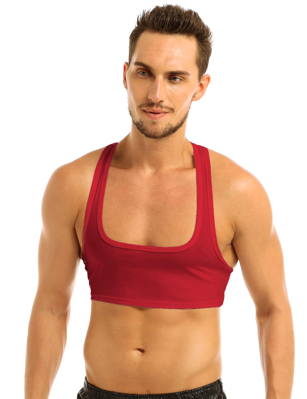 Men's Bodybuilding Y-Back Muscle Tank Top - Workout Shirts & Fitness Vest for Gym, Running & Training - Breathable & Comfortable Activewear