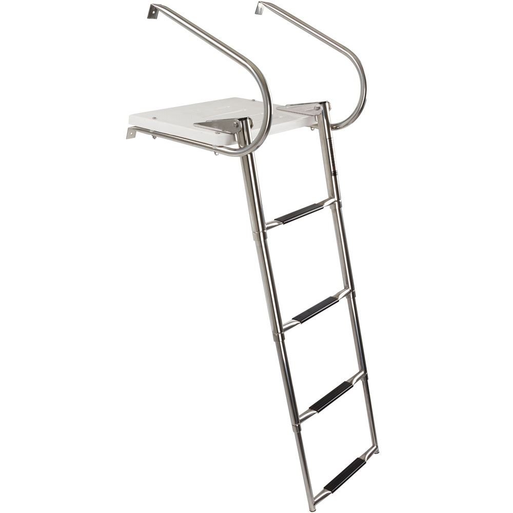 Rage Powersports Harbor Mate Telescoping Boat Ladder - Adjustable Marine Ladder for Boats, Docks & Watercraft | Perfect for Swimming, Boarding & Water Activities