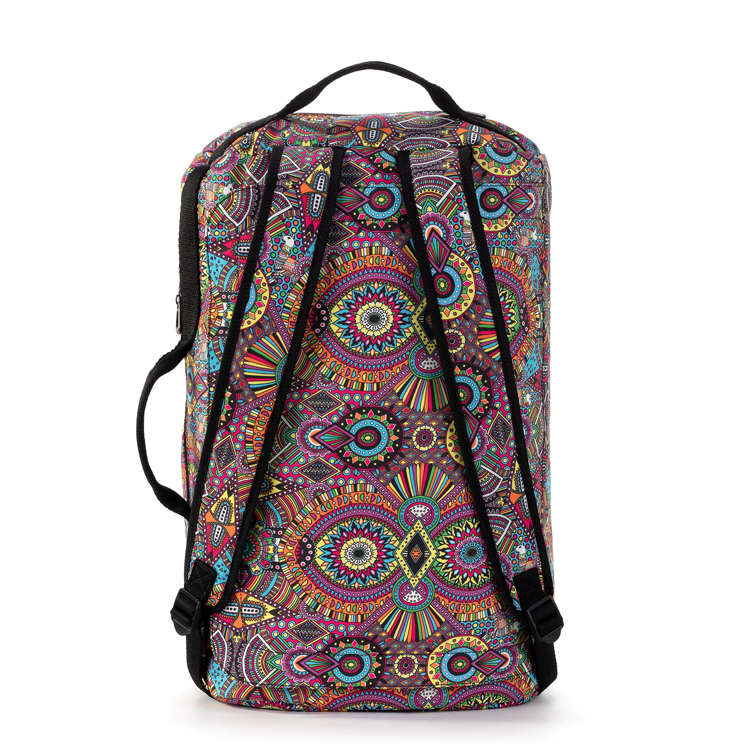 Eco-Friendly Sakroots Travel Backpack - Water-Resistant Rainbow Wanderlust Design for Women & Men | Perfect for Commuting, Hiking, and Weekend Getaways
