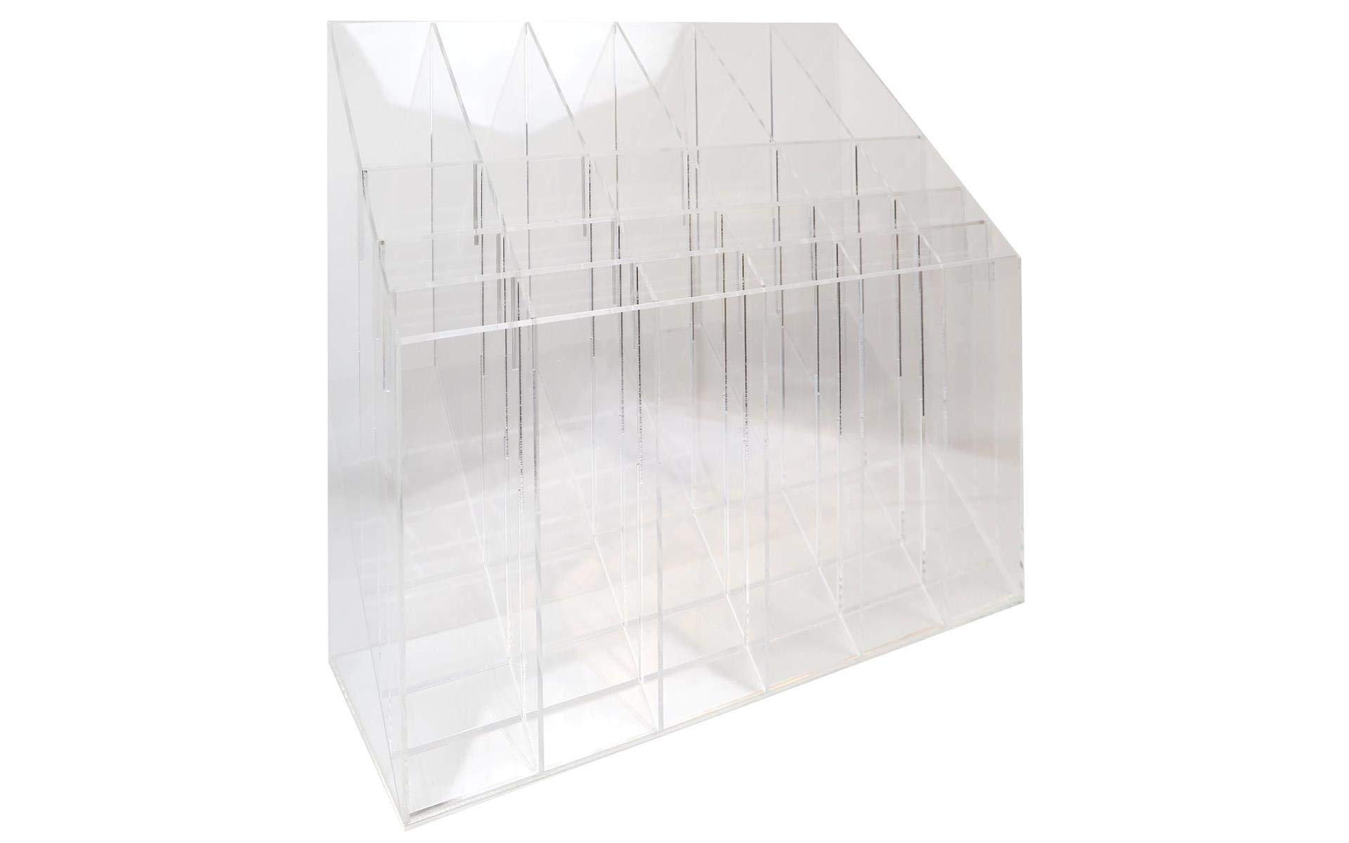 Pro Art Acrylic Rack - Clear Wall Mount Organizer for Paint Brushes, Makeup Tools & Art Supplies | Perfect for Artists, Salons & Craft Rooms