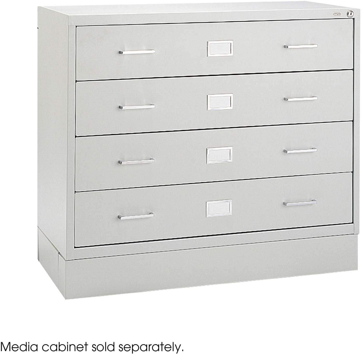Modern Media Console Cabinet Base in Light Gray [4931LG] - Perfect for Living Room TV Stand, Entertainment Center & Home Storage Organization