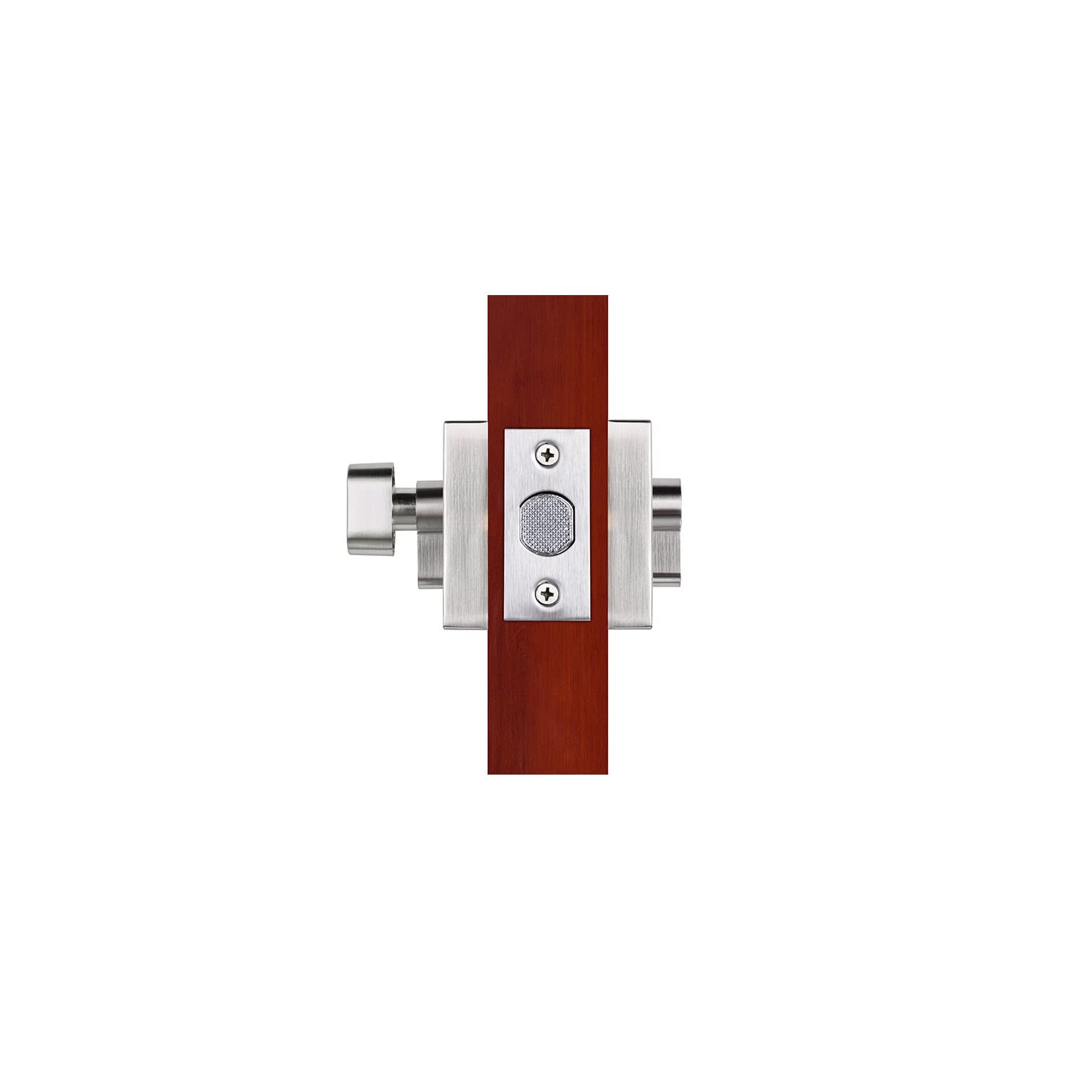 TOGU TG-DB-S001 Heavy Duty Square Contemporary Deadbolt Lock - Brushed Stainless Steel Front Entry Door Lock for Home Security | Ideal for Houses, Apartments & Office Doors