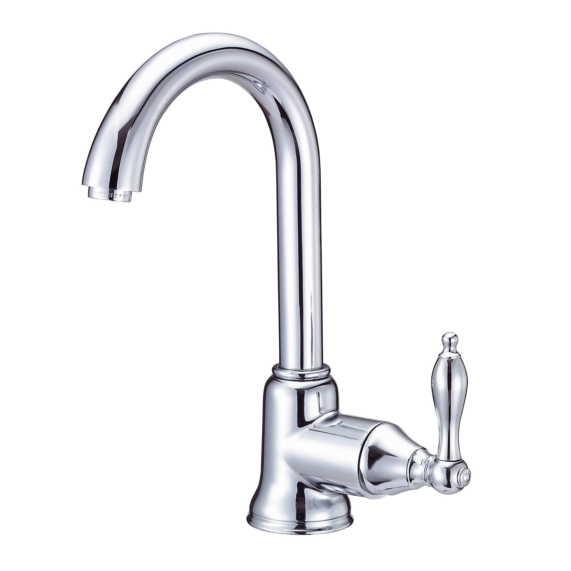 Danze Fairmont Chrome Single Lever Handle Bar Faucet - Modern Kitchen Sink Faucet with High Arc Spout for Restaurants, Bars & Home Use