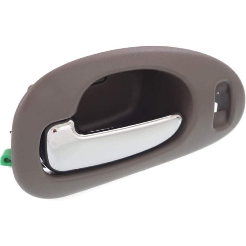 KarParts360 Replacement Interior Door Handle for 1999-2001 Chrysler LHS Driver Side Front - Gray Bezel with Chrome Lever & Door Lock Hole | Base Trim | Perfect for Car Door Repair & Restoration Projects