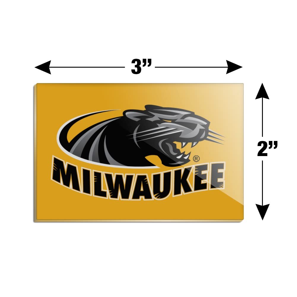 University of Wisconsin Milwaukee Official Logo Acrylic Refrigerator Magnet - Rectangle Shape for Fridge, Locker & Office Decor