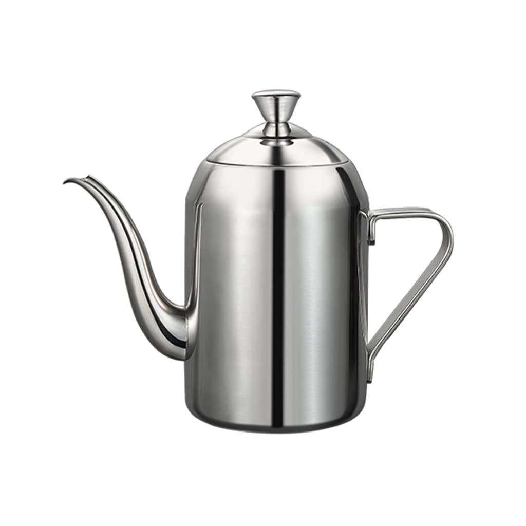 Stainless Steel Oil and Vinegar Dispenser Bottle - Leak-Proof Spout with Dustproof Lid & Ergonomic Handle - Durable Kitchen Storage Container for Olive Oil, Vinegar & Liquid Seasonings - Perfect for Cooking, Salad Dressing & Baking