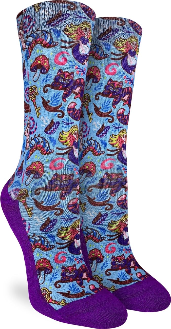 Good Luck Sock Women's Book Lover Novelty Socks - Fun Literary Gift for Readers & Writers - Perfect for Book Clubs, Reading Nook & Bibliophile Gifts