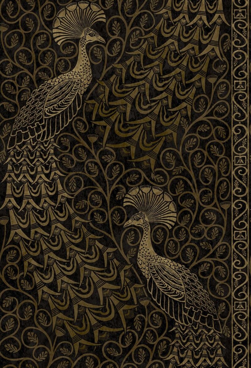 Cole & Son Pavo Parade Metallic Wallpaper - Luxury Peel & Stick Wallpaper for Living Room, Bedroom, Dining Room Decor - Self-Adhesive Removable Wallpaper for Home Interior Design
