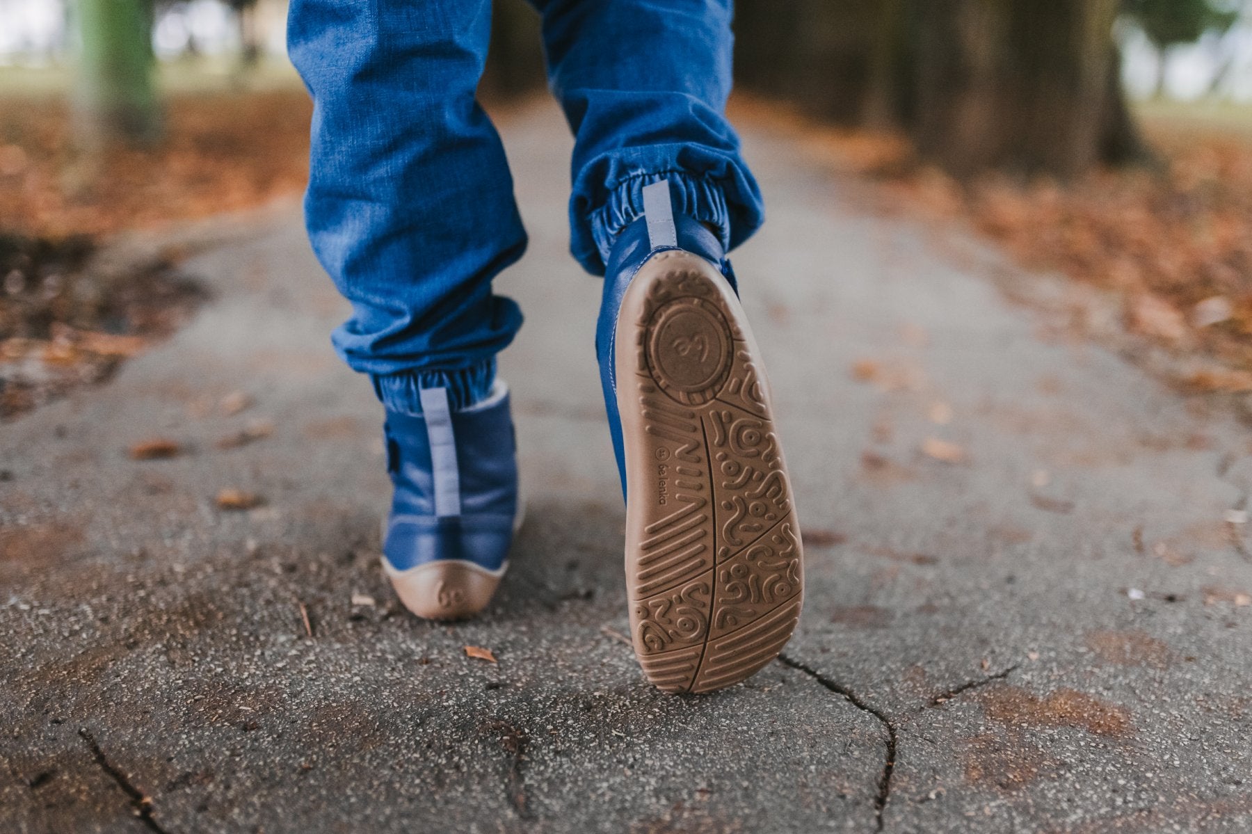 Barefoot Shoes for Kids - Be Lenka Winter Edition in Ocean Blue | Waterproof & Warm for Outdoor Play, Hiking, and Winter Adventures