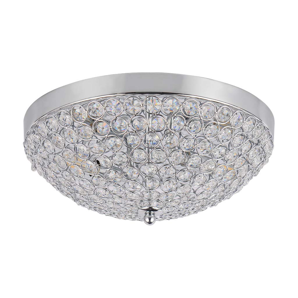 Premium LED Crystal Chandelier Ceiling Light - 11.8
