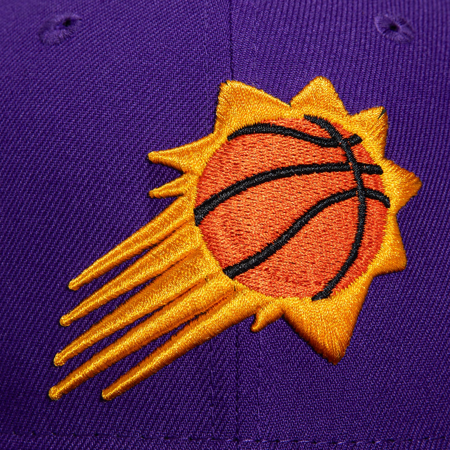 New Era 59Fifty Phoenix Suns Burst Adjustable Snapback Hat - Purple NBA Basketball Cap for Men & Women - Perfect for Games, Streetwear & Sports Fans