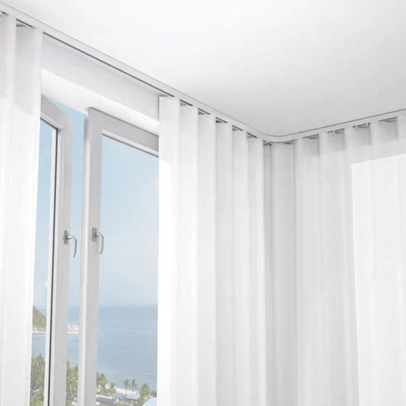 Milani No Drilling StrongHold Adhesive Curtain Track - Easy Installation Heavy Duty Curtain Rod Alternative for Windows, Doors & Home Decor