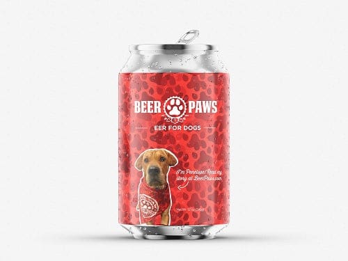 Beer Paws Canned Dog Beverage - Healthy Hydration Drink for Dogs - Grain-Free & Low-Calorie - Perfect for Outdoor Adventures, Training Rewards & Hot Summer Days