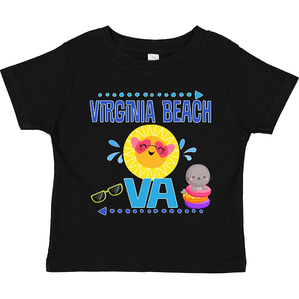 Inktastic Virginia Beach VA Vacation Toddler T-Shirt - Cute Travel Souvenir for Kids, Soft Cotton Tee for Boys & Girls - Perfect for Beach Trips, Family Vacations & Summer Outfits