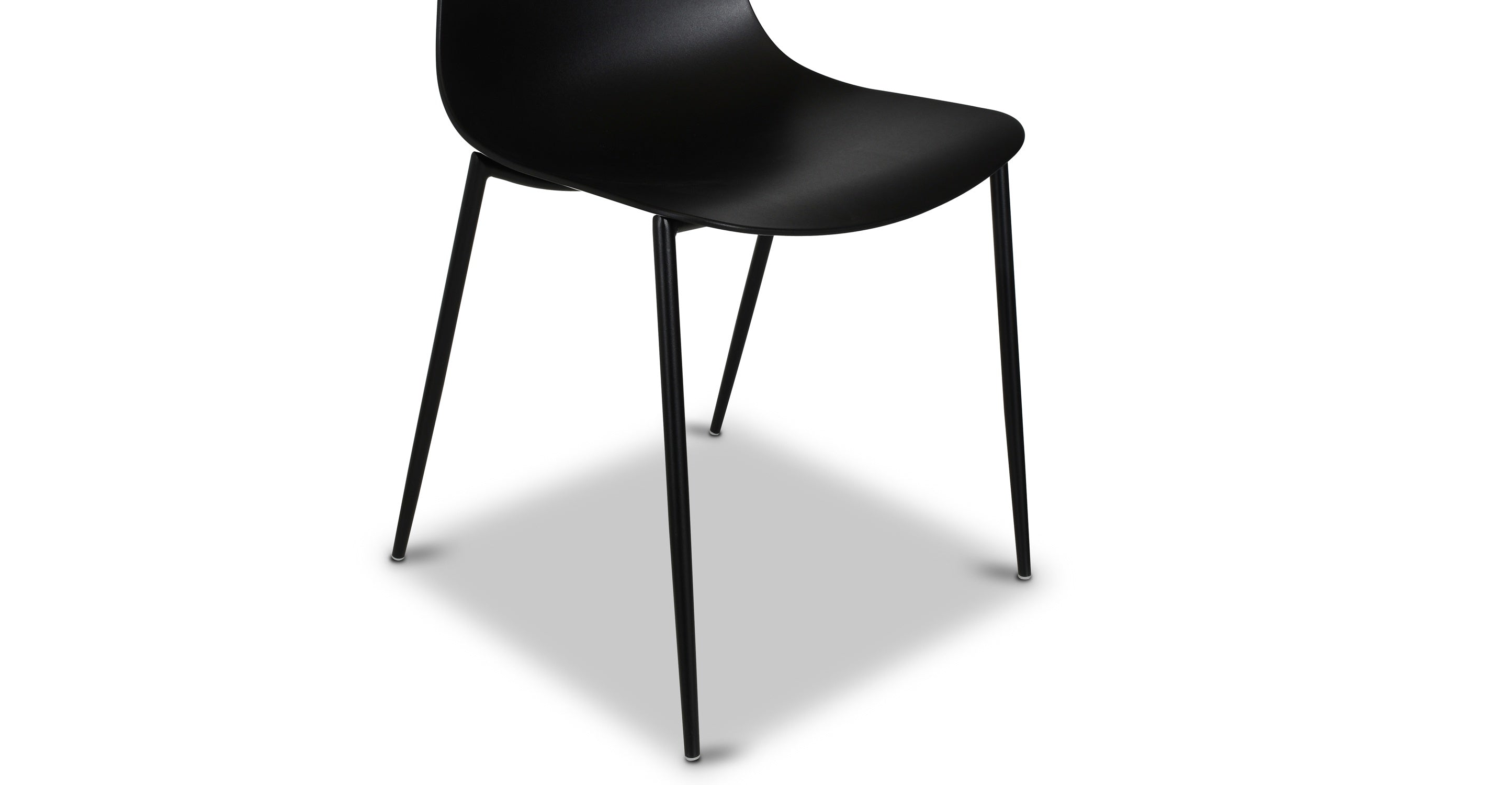 Isla Dining Chair - Modern Wooden Dining Room Chairs Set of 2, Comfortable Upholstered Seat with Sturdy Metal Legs - Perfect for Kitchen, Dining Room, Breakfast Nook & Home Decor
