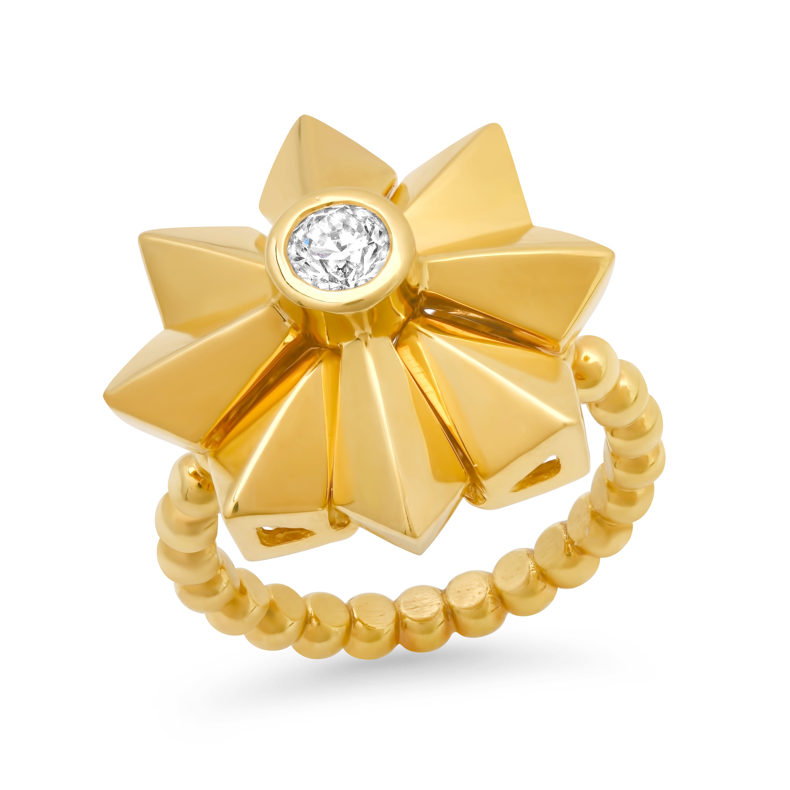 Stylish Penacho Large Flower Ring for Women - Elegant Floral Statement Jewelry for Parties, Weddings & Everyday Wear