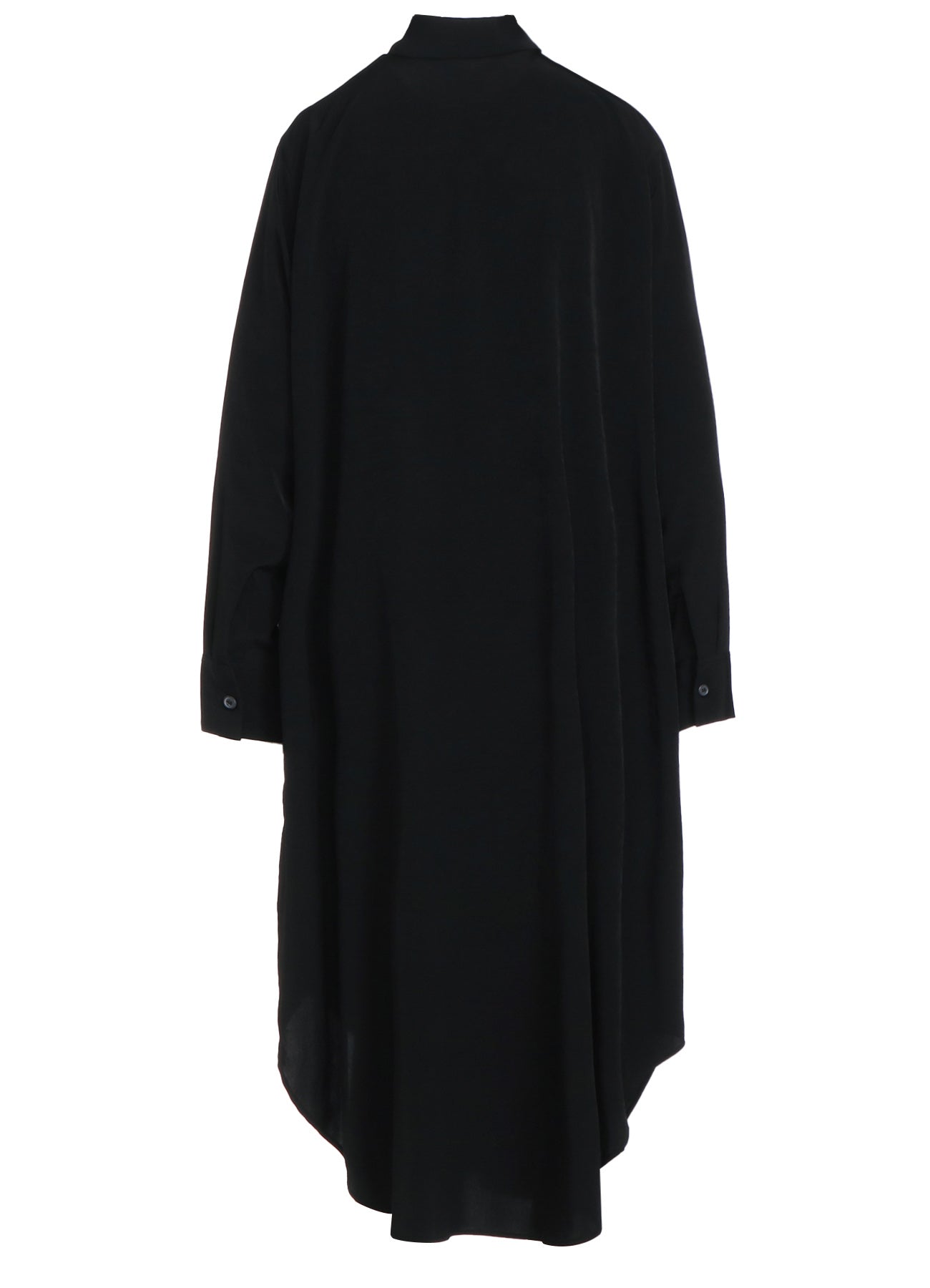 Elegant Crepe de Chine Shirt Dress with Double Tailored Right Front - Perfect for Office Wear & Casual Outings