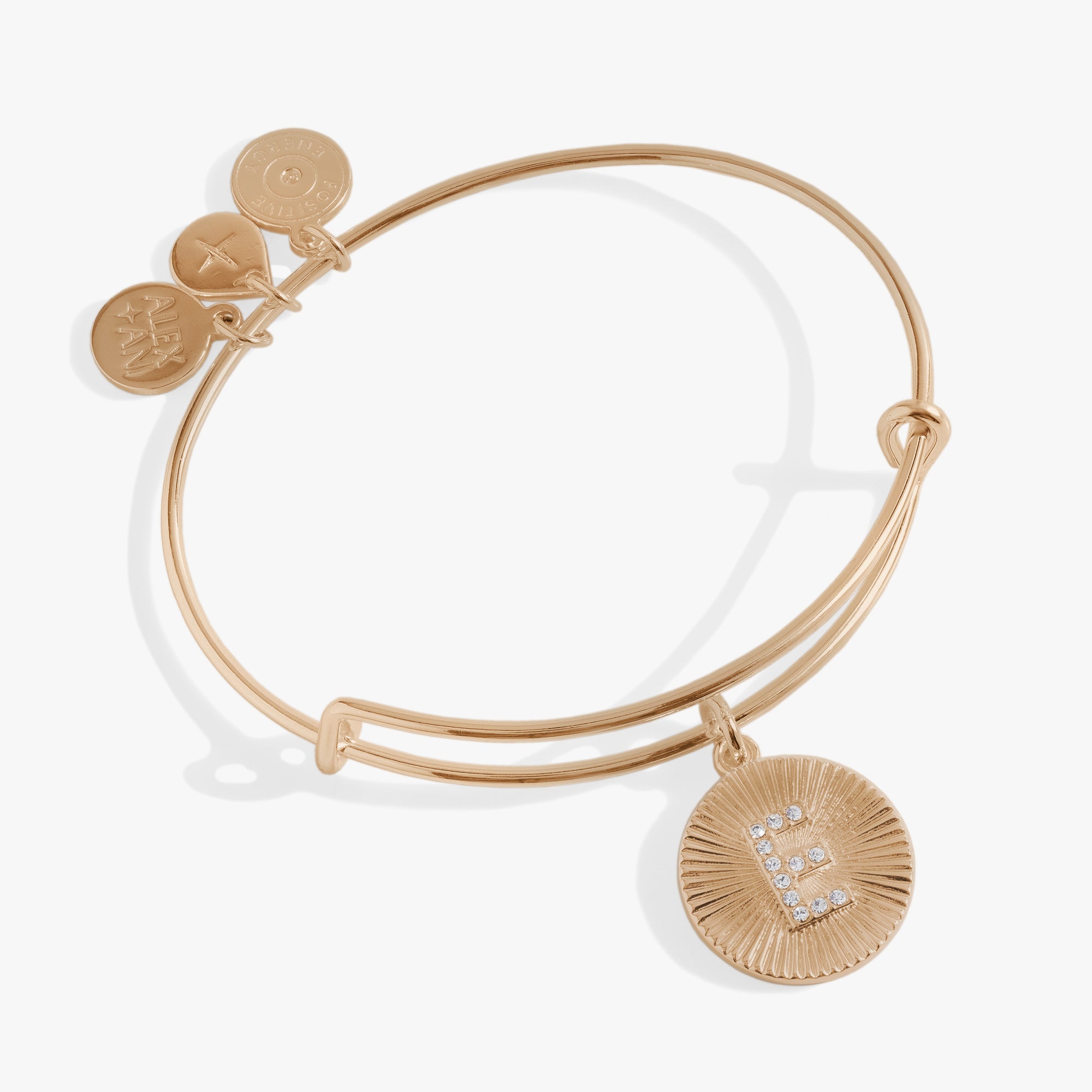 Initial E Pave Starburst Texture Bangle - Elegant Cubic Zirconia Bracelet for Women | Perfect for Parties, Weddings & Everyday Wear