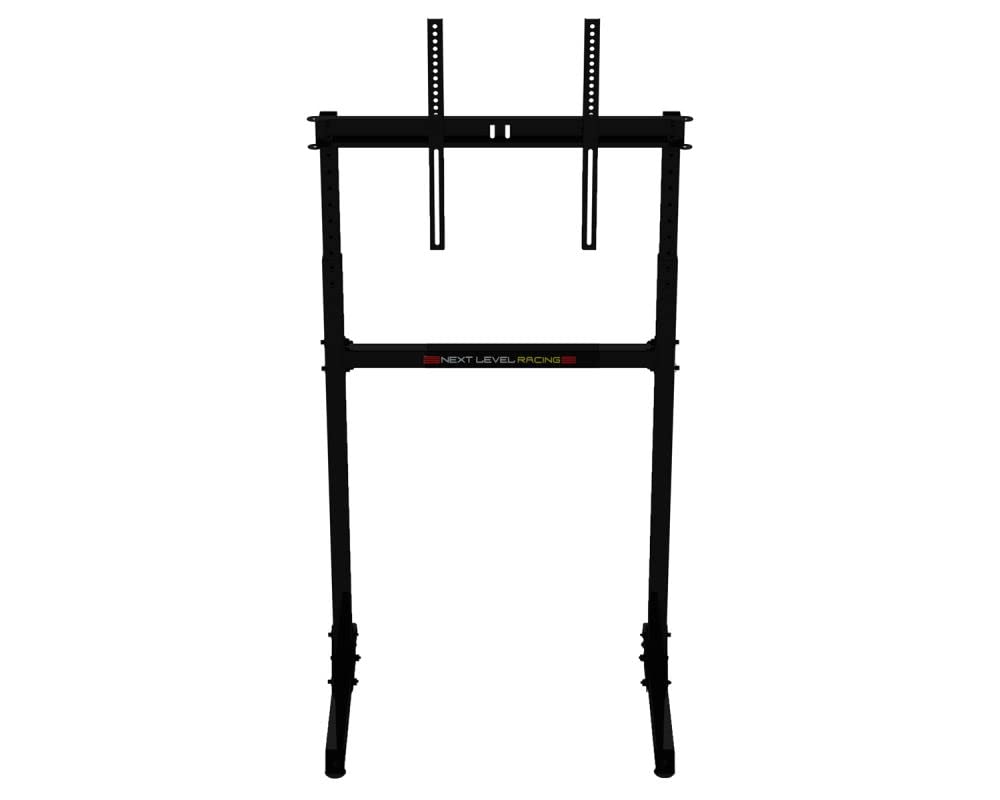 Next Level Racing Free Standing Single Monitor Stand with Keyboard & Mouse Tray Bundle - NLR-A011 & NLR-A012 - Perfect for Sim Racing, Gaming & Home Office Setup