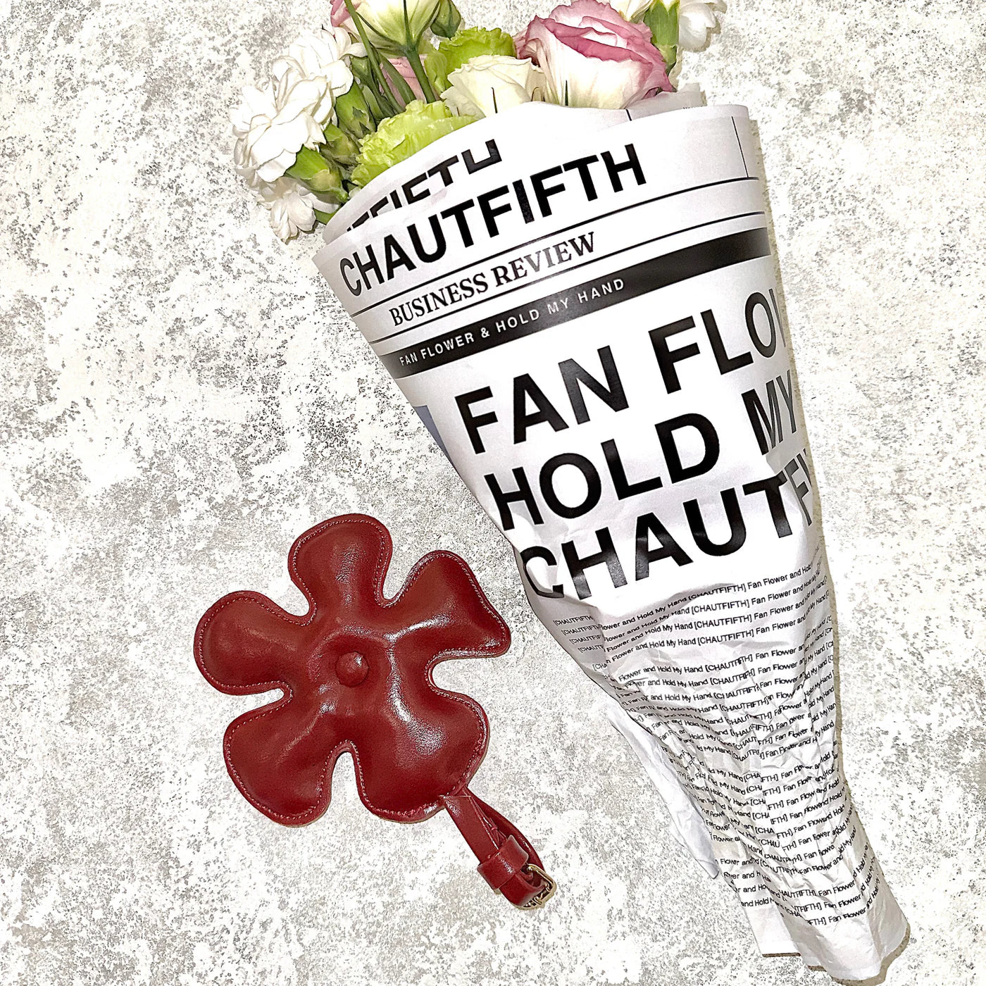 CHAUTFIFTH ACC Fan Flower Charm S - Elegant Car Air Freshener with Floral Scent for Fresh & Fragrant Ride | Perfect for Cars, Offices & Home Décor