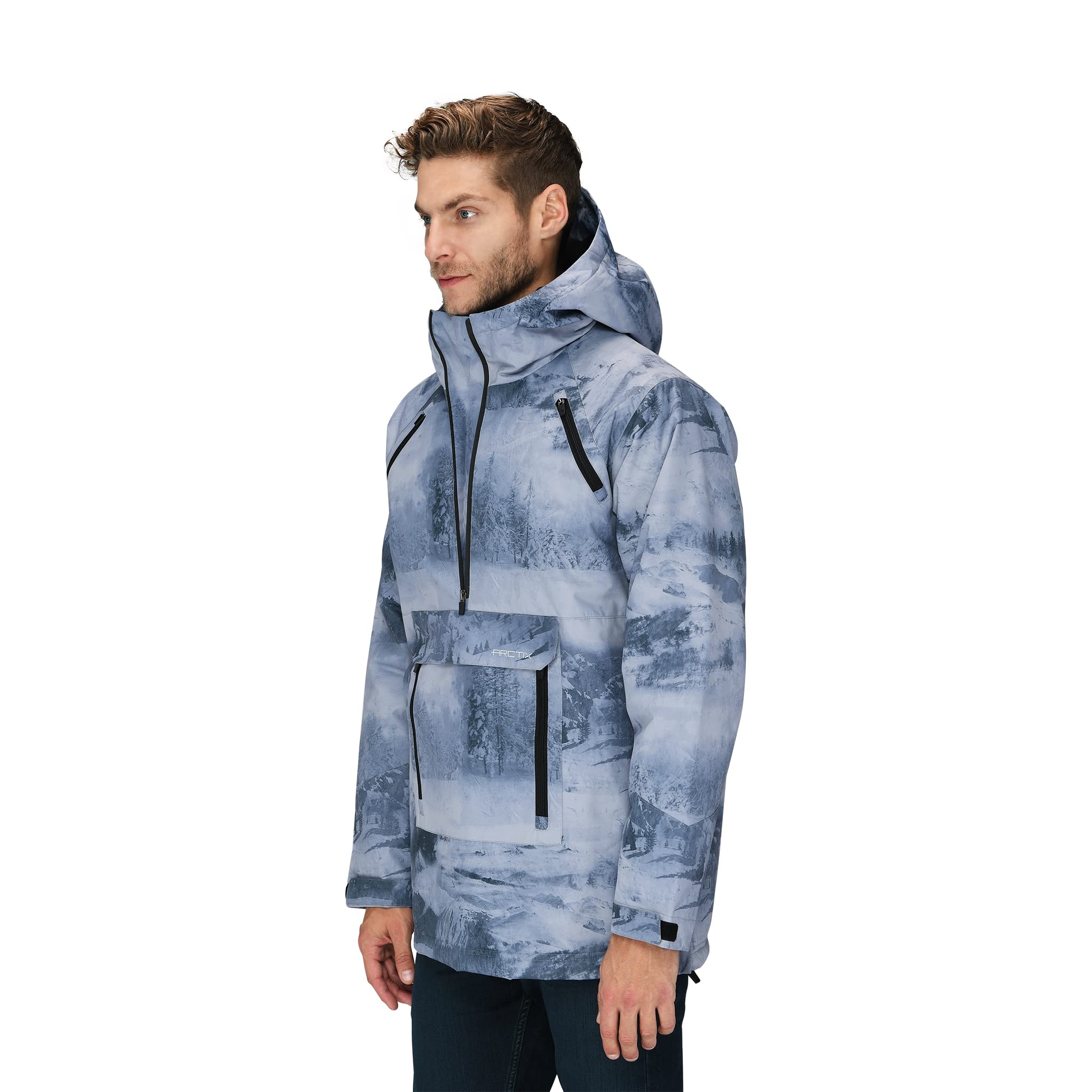 Arctix Men's Ozark Fleece Pullover Hoodie - Lightweight, Warm Winter Jacket for Outdoor Hiking, Camping & Casual Wear