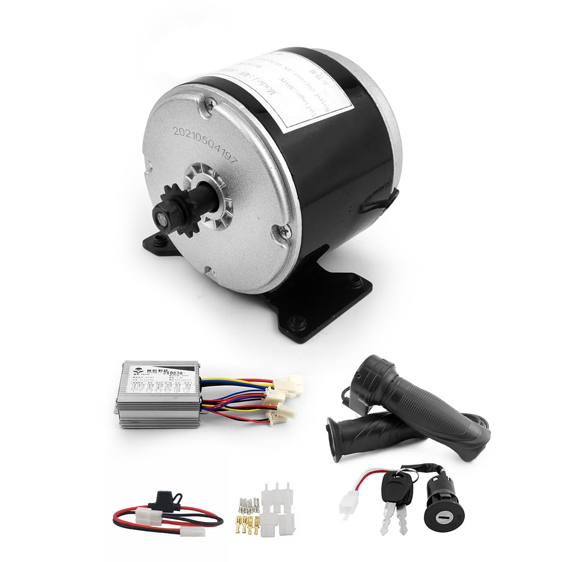 36V 350W Electric DC Motor Kit for DIY Electric Skateboard & Bike - High Power 24V/36V Engine with 25H Chains - Perfect for E-Bike, Scooter, and DIY Vehicle Projects