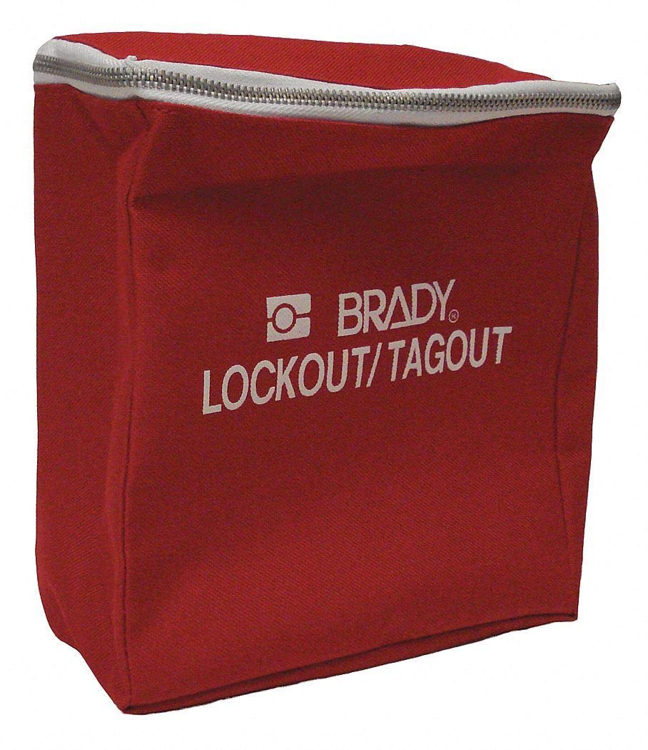 Lockout Pouch Empty Red 121502 - Secure Storage for Keys, Cash & Valuables | Perfect for Travel, Gym & Outdoor Activities