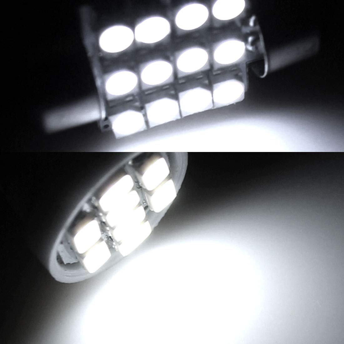 uxcell 12 Pcs White LED Dome Map Lights Interior Package Kit Compatible with Honda Pilot 2006-2008 - Upgrade Car Interior Lighting for Nighttime Visibility & Ambience