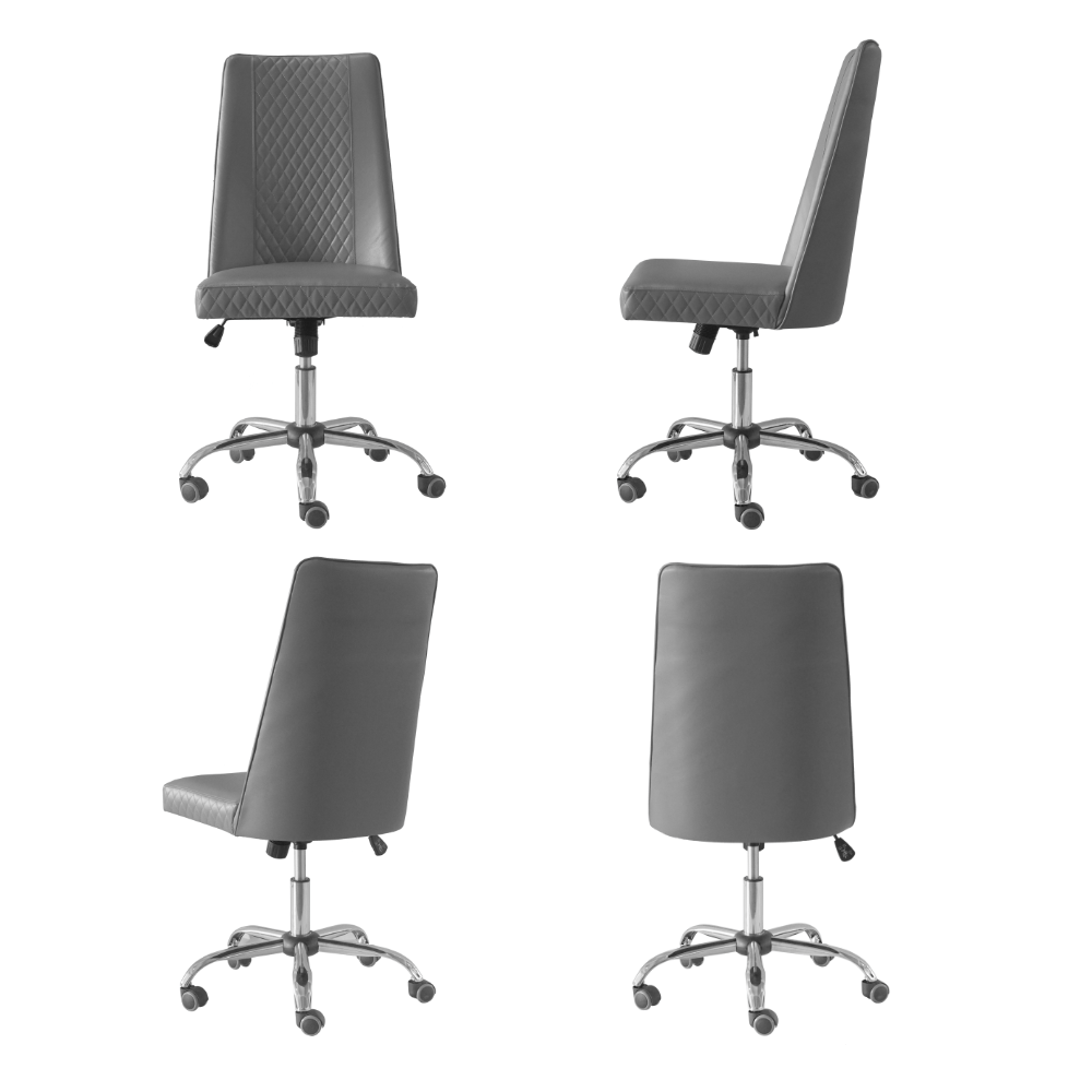 Estelle Nail Salon Manicure Pedicure Chair - Adjustable Height Salon Stool with Wheels for Nail Technicians & Clients - Perfect for Manicure, Pedicure & Spa Treatments