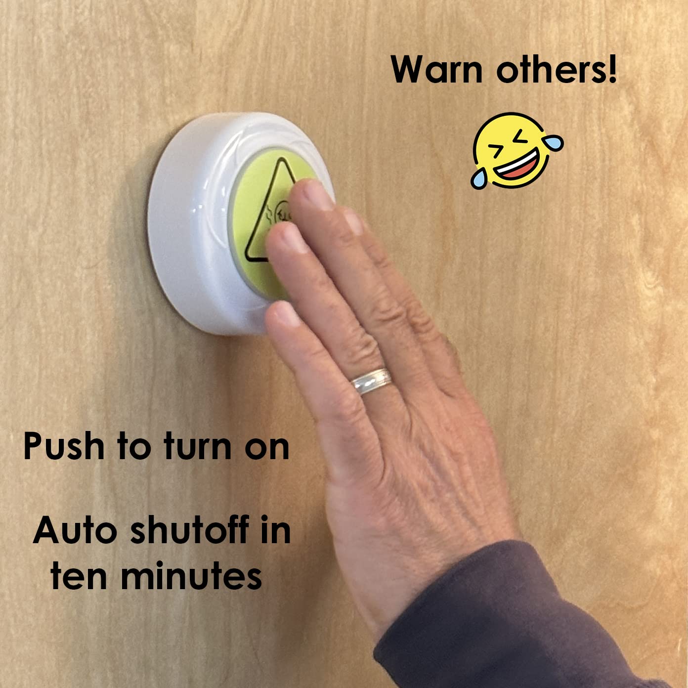 Hotz StinkAlert Bathroom Light & Toilet Timer - Funny Gag Gift for Men, Unique Dad Birthday Present & White Elephant Gift (Includes Batteries) - Perfect for Bathroom Humor & Practical Jokes
