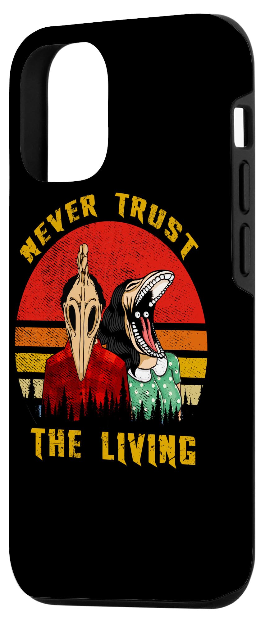 iPhone 12/12 Pro Retro Vintage Goth Case - Creepy Grunge Emo Style Phone Cover for Gothic Lovers | Perfect for Halloween, Concerts & Alternative Fashion