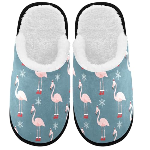 Flamingo With Christmas Stockings