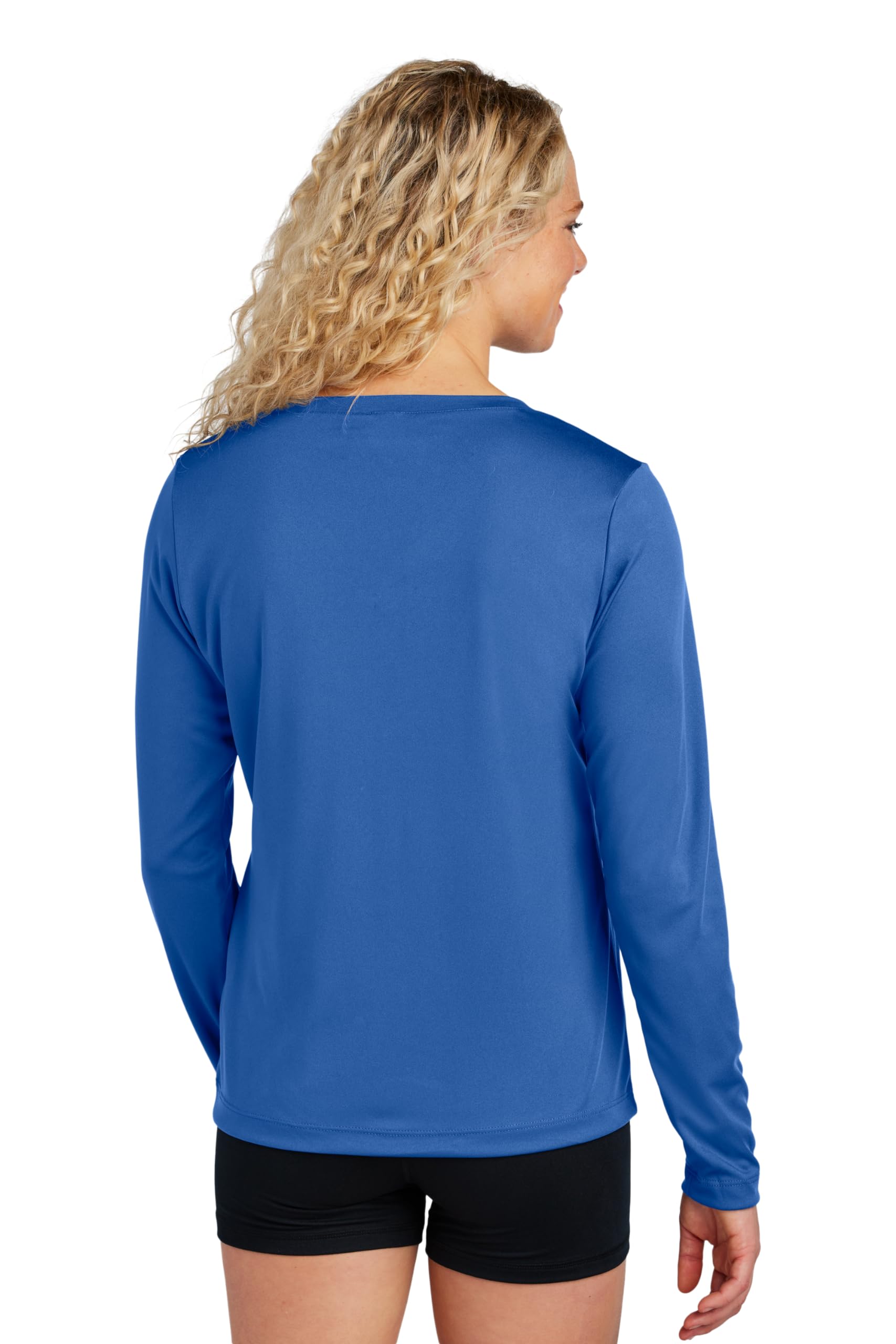 Women's V-Neck Workout Tops - Long Sleeve Gym Shirts for Yoga & Running (Plus Sizes)