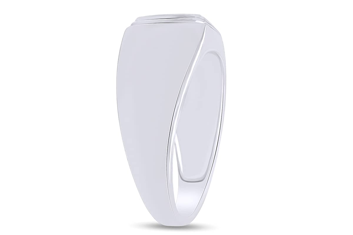 14K Gold Over Sterling Silver AFFY White Natural Diamond Cross Band Ring (0.05 Cttw) - Elegant Religious Jewelry for Women, Perfect for Gifts, Weddings & Everyday Wear