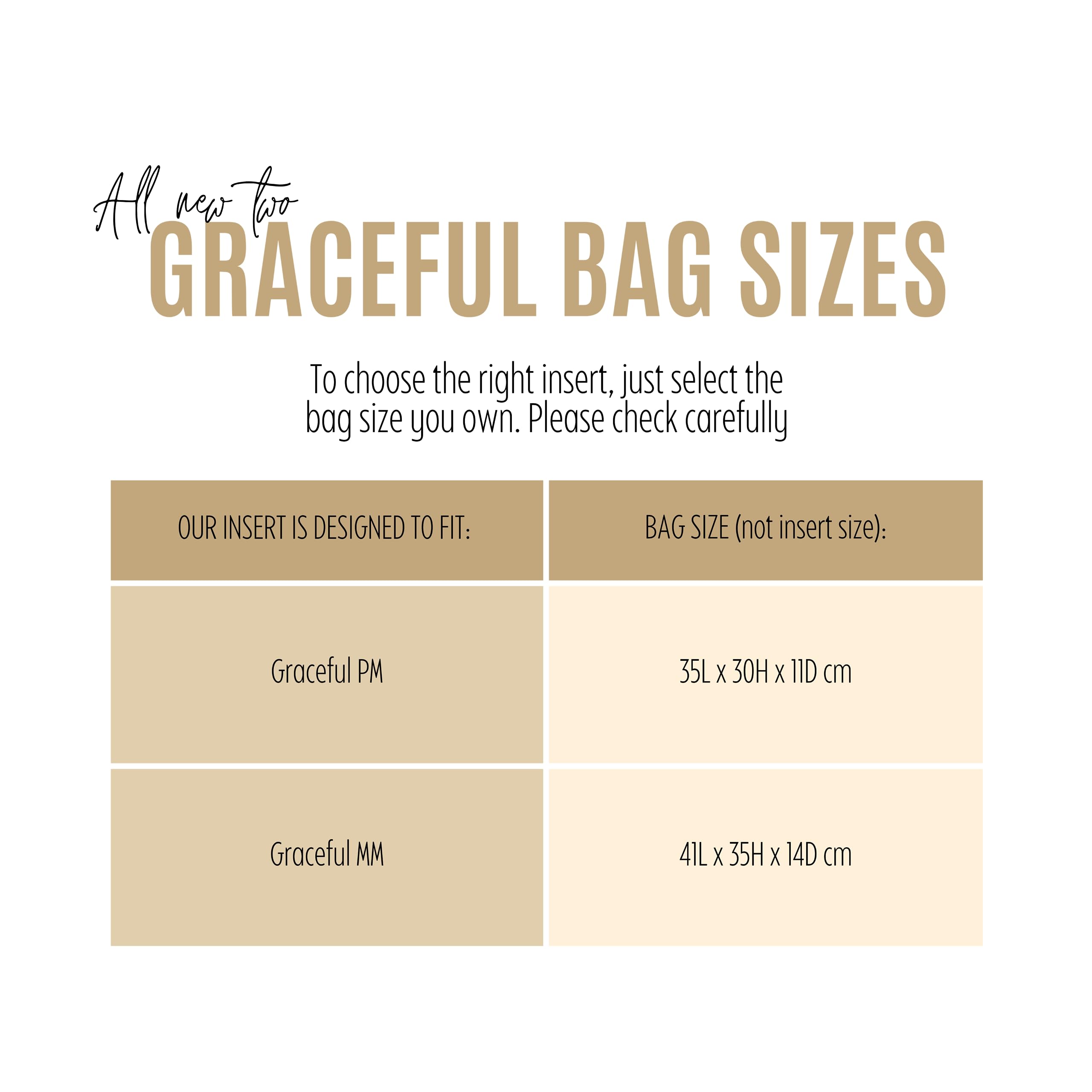 Premium Handmade 2mm Felt Purse Organizer for Louis Vuitton Graceful PM & MM - Sturdy Gold Zipper Insert, Bubblegum Color | Perfect for Travel, Work & Daily Essentials Organization