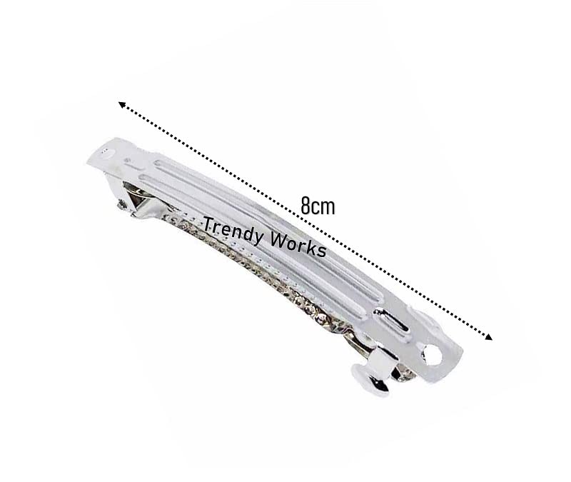 30 Pieces Silver Hair Pins & Clips for Women - 8cm DIY Hair Accessories Set - Perfect for Updos, Braids, Buns & Everyday Styling