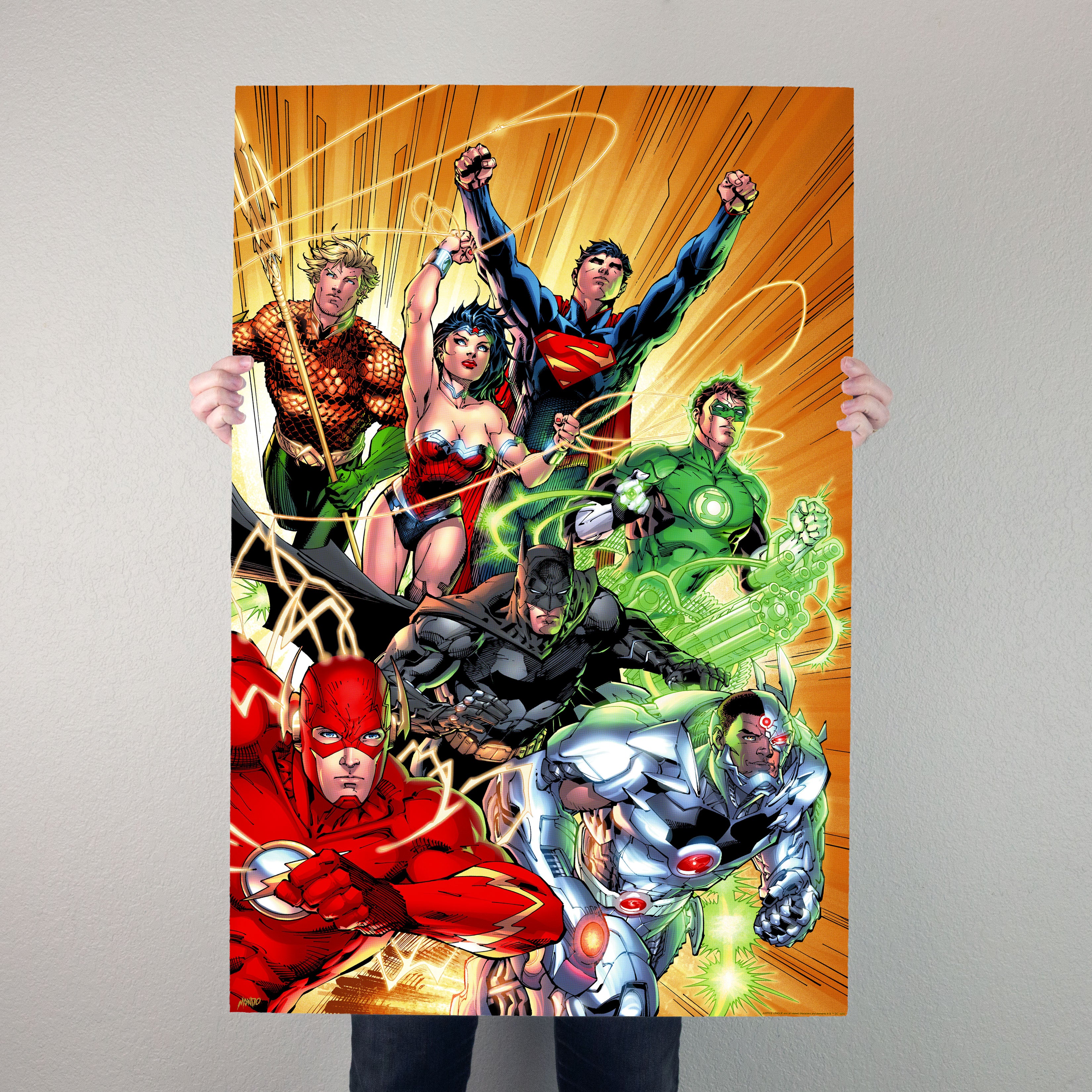 Justice League #1 Movie Poster - DC Comics Superheroes Wall Art for Home, Office & Gamer Room Decor