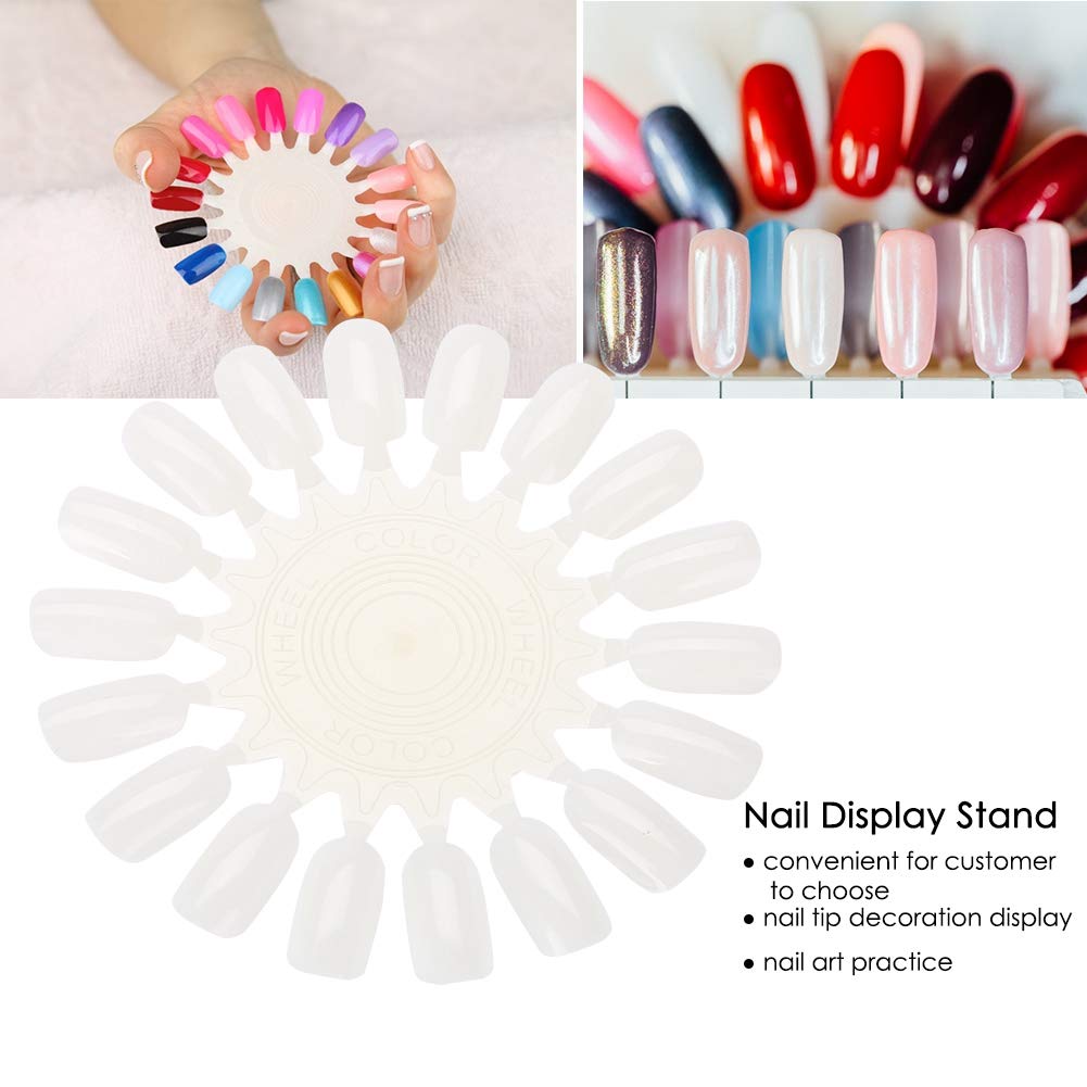 10Pcs Nail Display Stand Set - False Nail Tips Holder, Gel Polish Palette & Nail Art Practice Cards for Salon, DIY Manicure & Nail Art Training