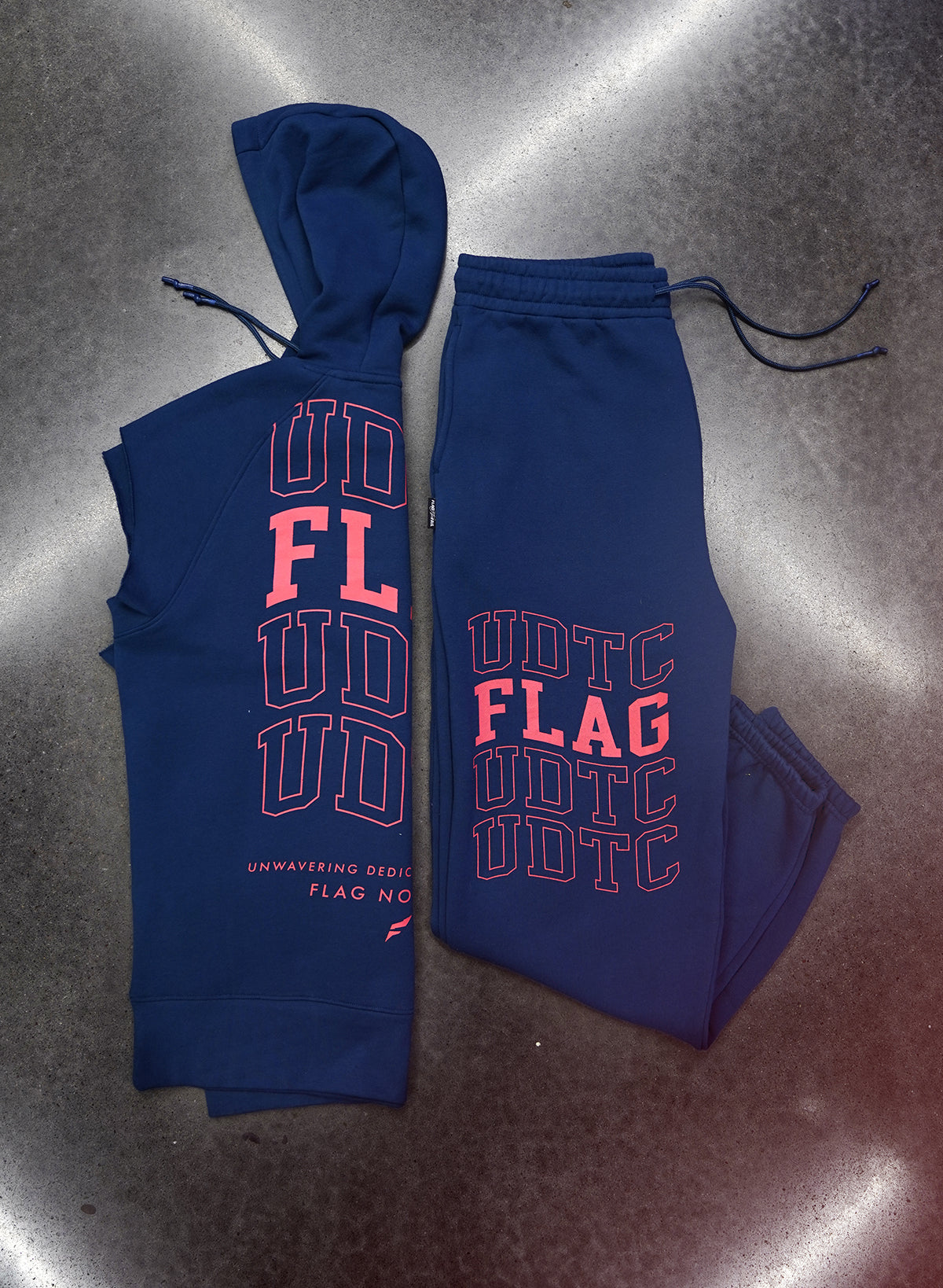 UDTC Sleeveless Sweatshirt for Women - Navy Blue Workout Top | Gym, Running & Casual Wear