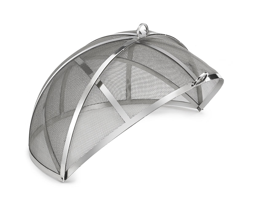 30 Large Stainless Steel Spark Screens with Lifter - Fire Pit Accessories for Camping, Backyard & Outdoor Fireplace Safety (Durable & Rustproof)