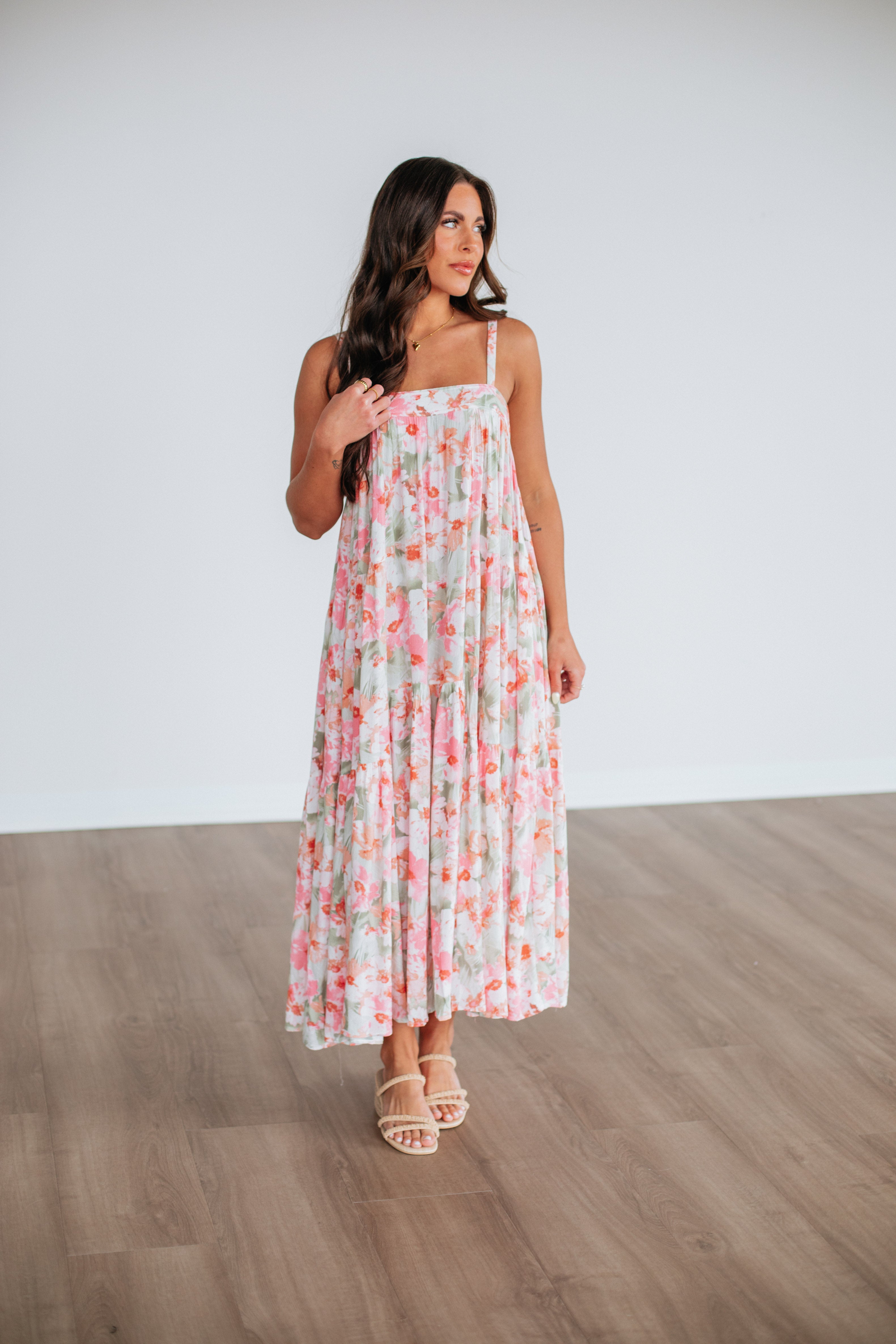 Giovanna Floral Dress for Women - Elegant Summer Maxi Dress with Floral Print | Perfect for Beach Vacations, Weddings & Date Nights