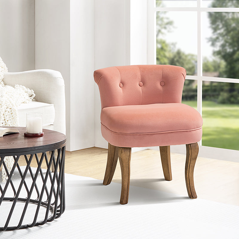 Moises Velvet Vanity Stool with Optional Types - Elegant Makeup Stool for Dressing Table, Bedroom & Bathroom
