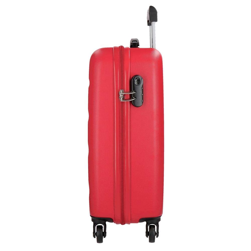 Set of 2 Red 65cm Luggage Suitcases - Perfect for Travel, Vacation & Business Trips